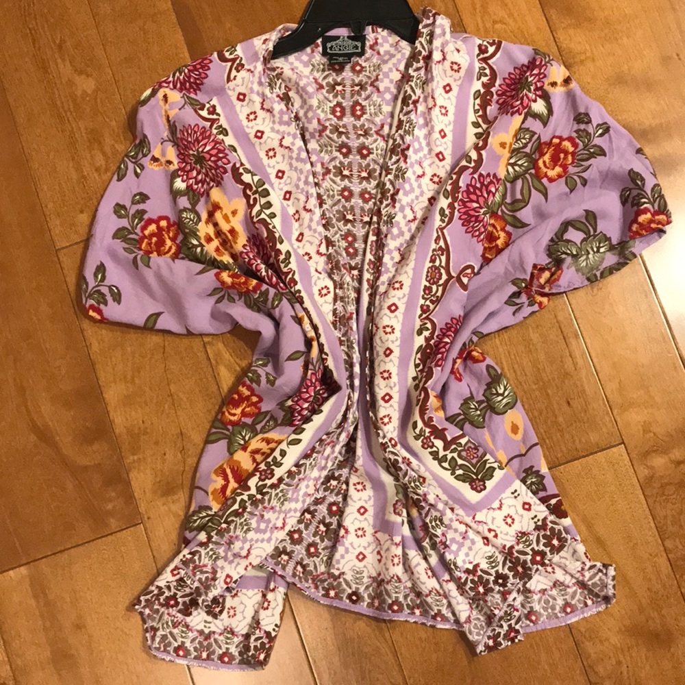 Angie boho type lightweight kimono coverup.